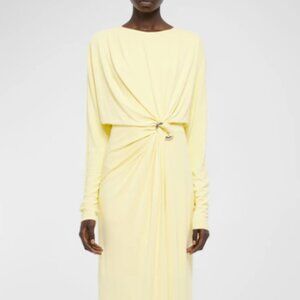 SIMKHAI Maisie Draped Blouson Column Gown NEW with TAGS